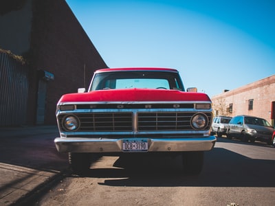 Red ford cab
